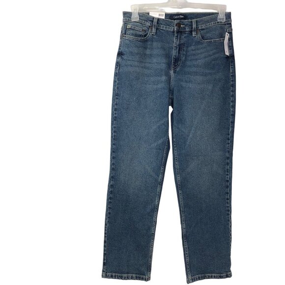 CALVIN KLEIN HIGH RISE VINTAGE STRAIGHT JEANS NEW WITH TAG - Picture 3 of 12